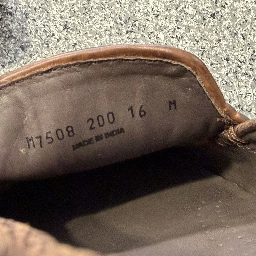 Tommy Bahama Shoes Mens 16 Naples Driver Woven Venetian Brown Slip On Loafers